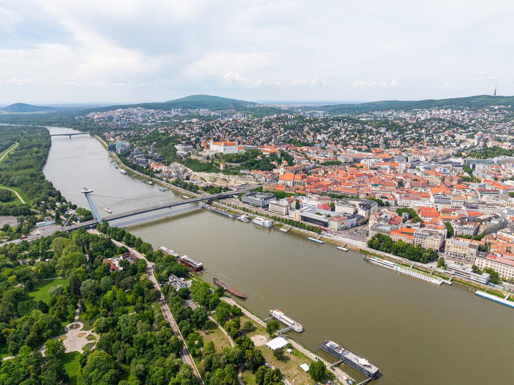 Bratislava historic center, Slovakia immigration destination