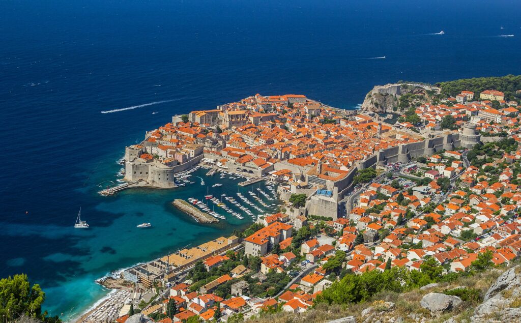 Dubrovnik old town walls, Croatia immigration destination