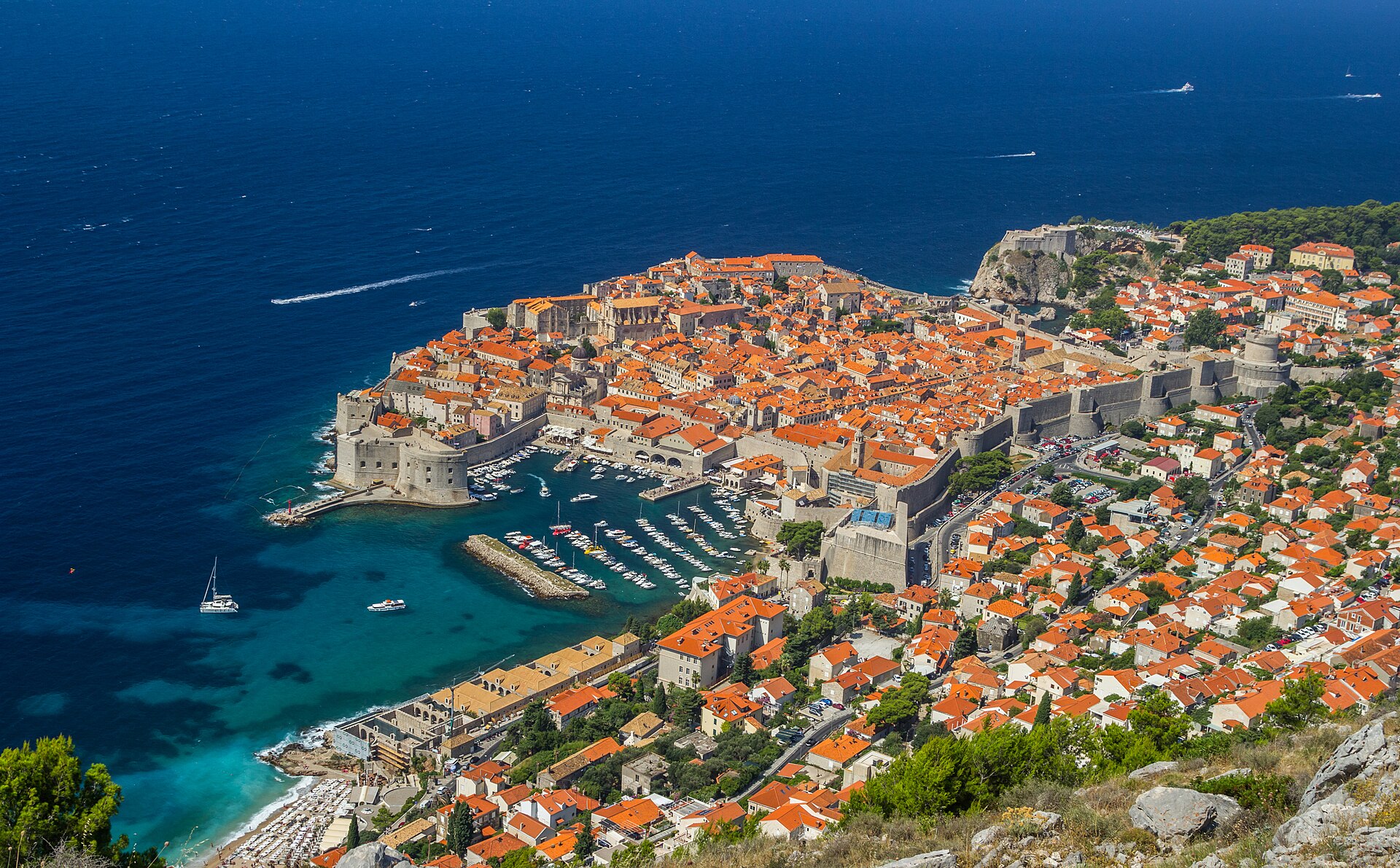 Dubrovnik old town walls, Croatia immigration destination