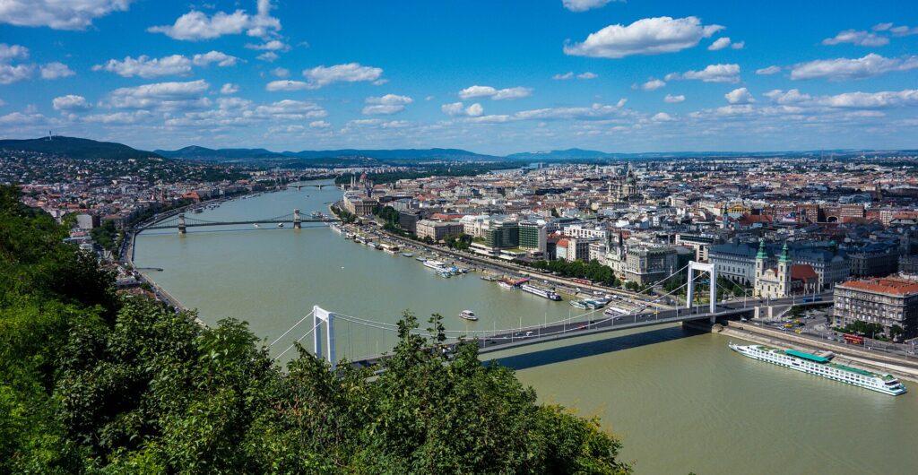 View over the Danube, Budapest, Hungary immigration destination
