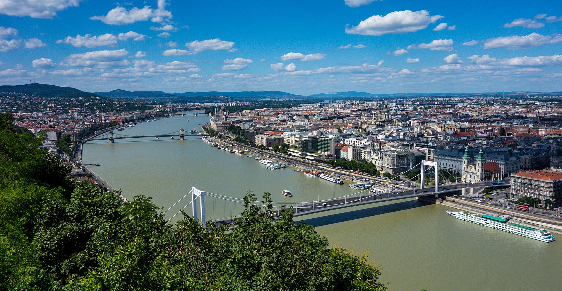 View over the Danube, Budapest, Hungary immigration destination