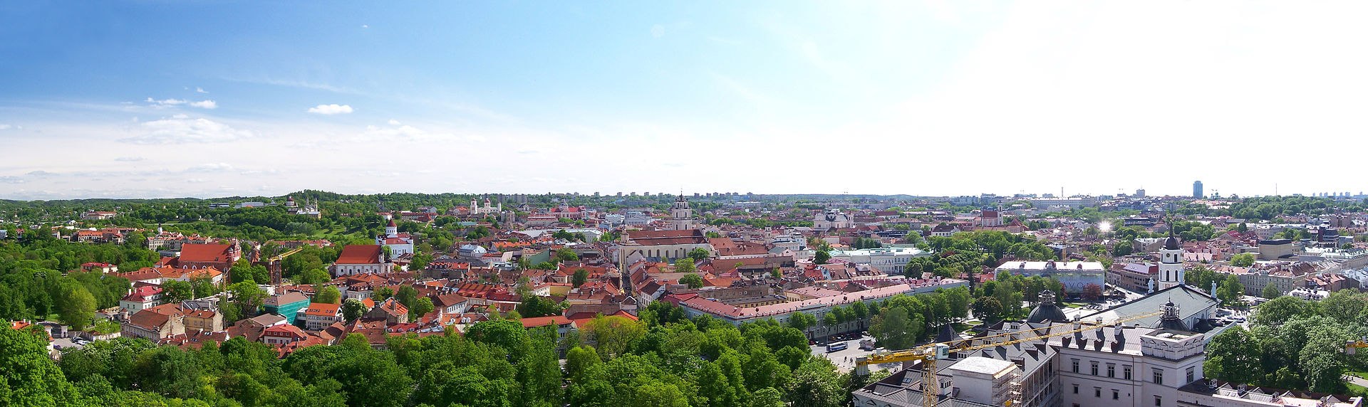Vilnius panorama, Lithuania immigration destination